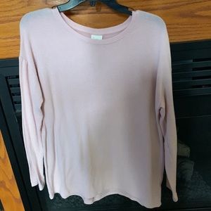 Light pink light weight sweater by a new day size m. Has piling